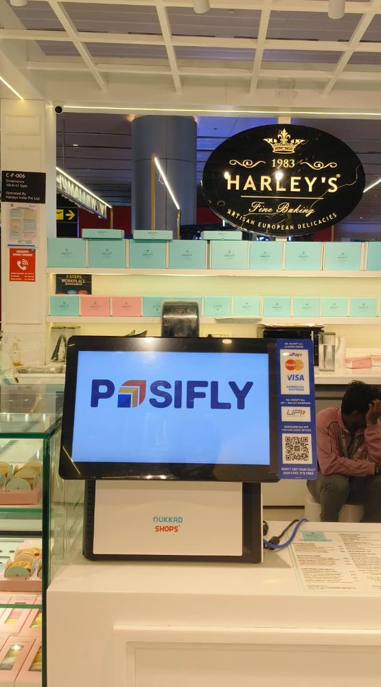 NukkadShops POS at Harley's Fine Baking, Hyderabad Airport
