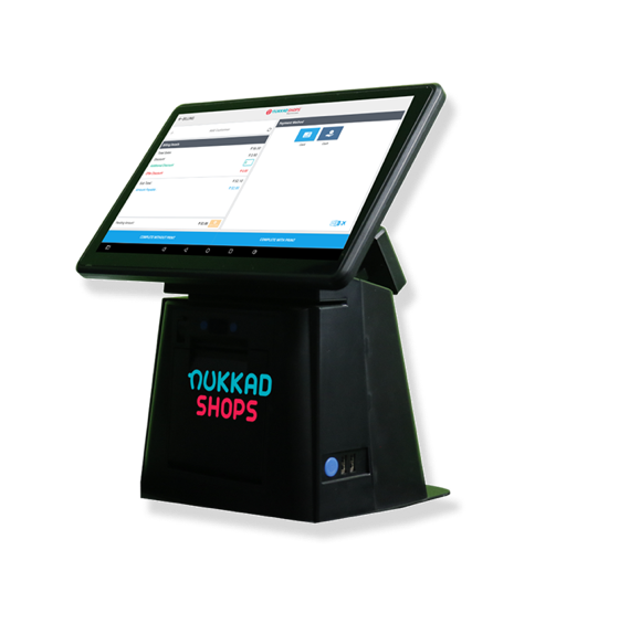 NukkadShops Aspire - entry-level Android POS billing machine with inbuilt printer