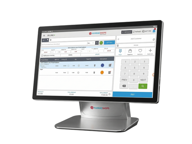 NukkadShops Pro2 - professional Android POS system for supermarkets and restaurants