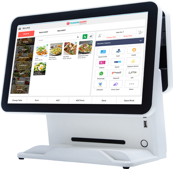 Nukkad Shops Elite-A Android POS machine